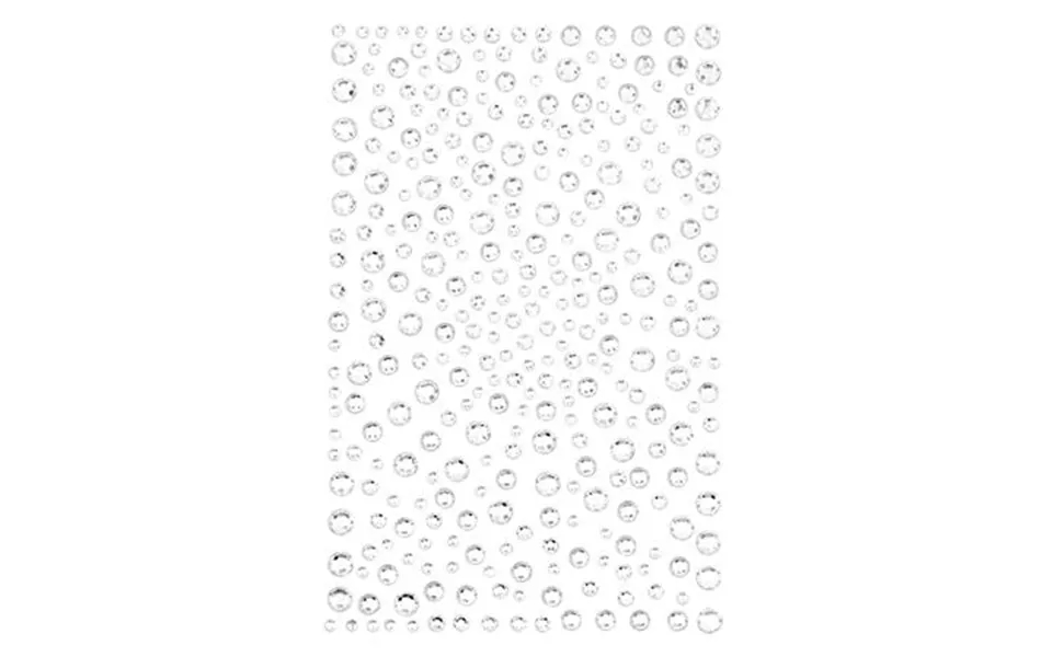 Dazzling Selvklæbende Rhinsten Sølv