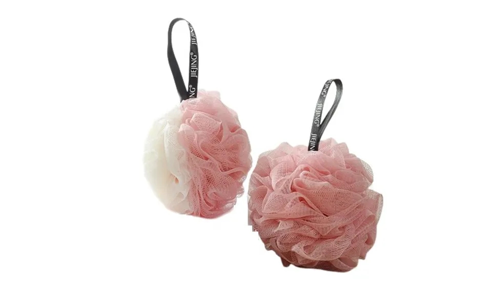 Bruse- Og Badesvamp 2-pak - Hvid & Pink