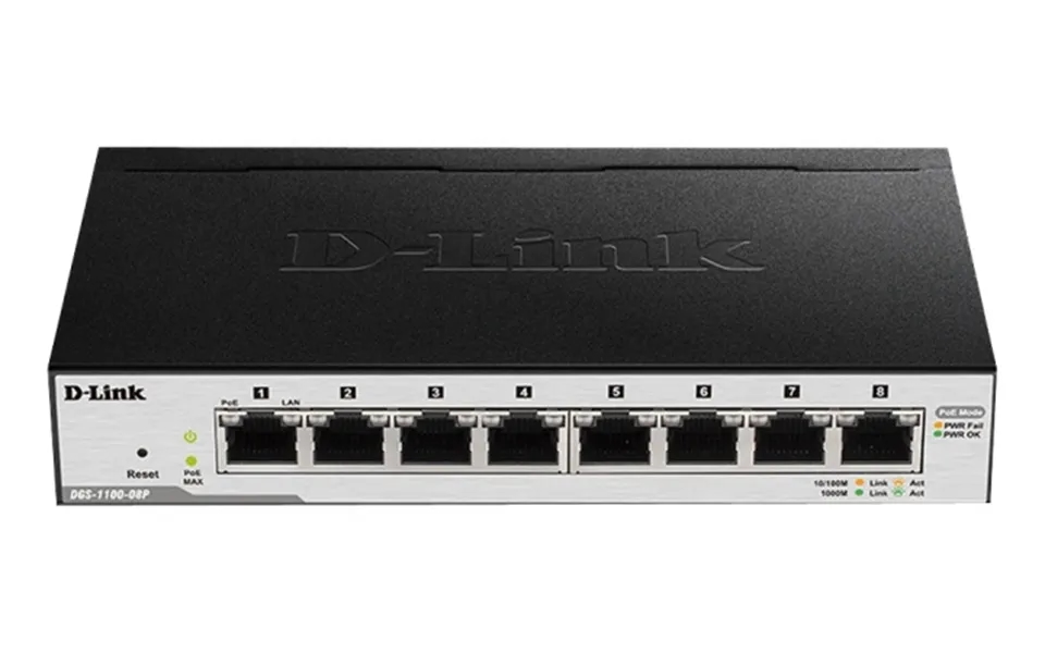 D-link 8-port Poe Gigabit Smart Managed Switch - Fanless Design