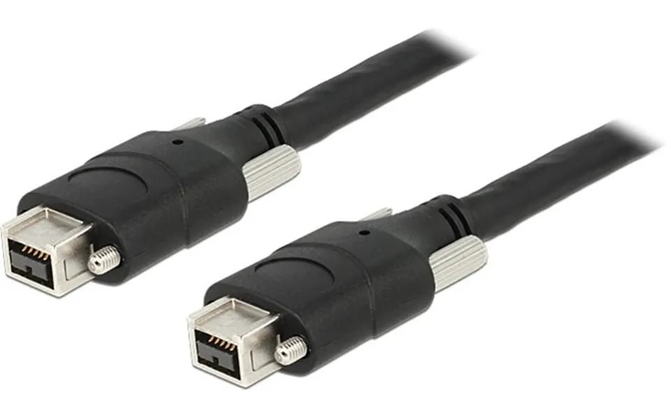 Delock Firewire 800 Cable, 9-pin Han - 9-pin Mockery, 1m, Black