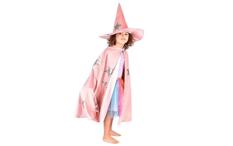Den Goda Fen Fløjlskappe M. Hat - Dusty Pink 3-8 År F77602