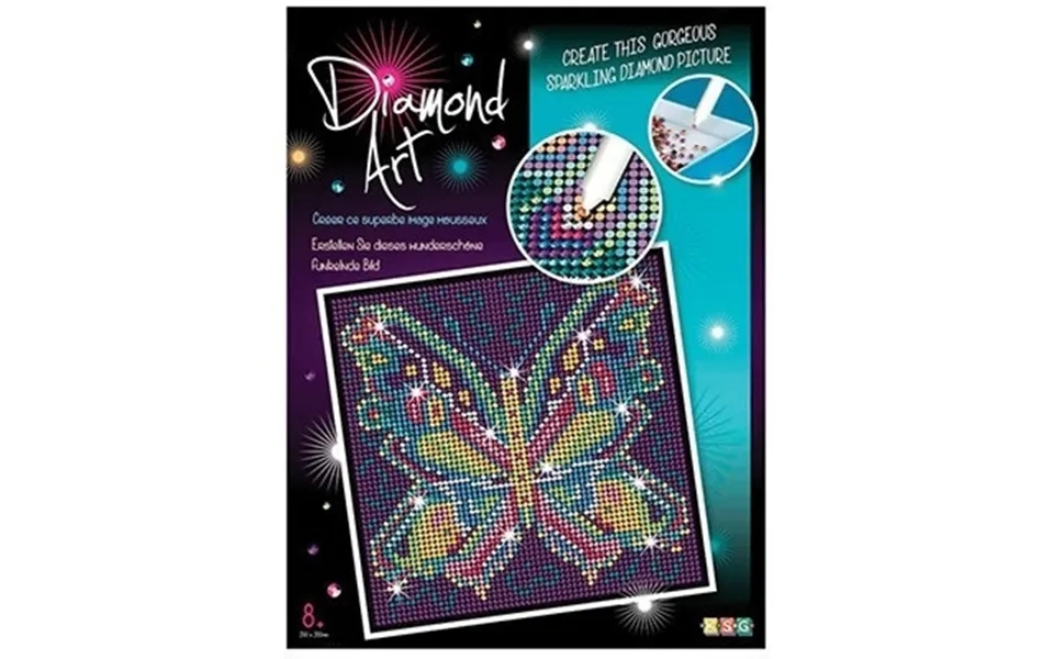 Diamond Art 20x20cm Butterfly