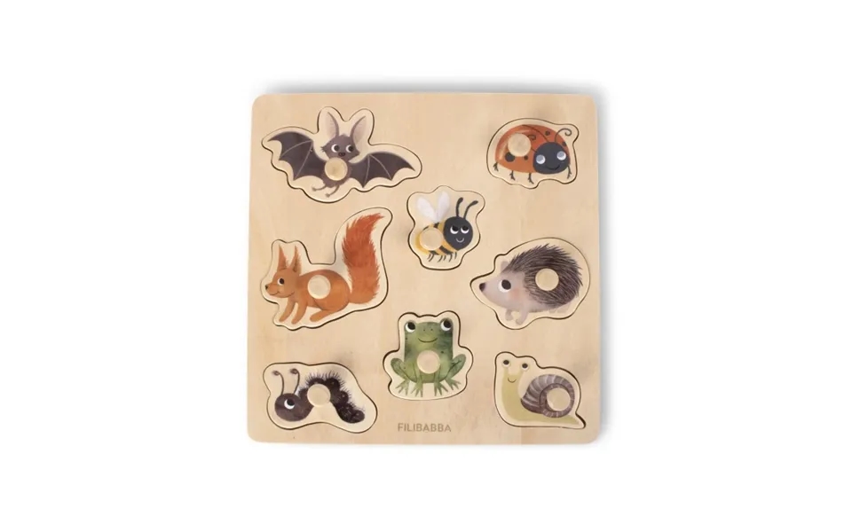 Filibabba Silhuetpuslespil I Træ - Skovens Venner