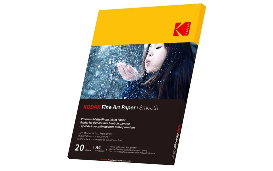 Kodak 21x29,7cm Smooth Mat Fotopapir 230g M 20 Ark