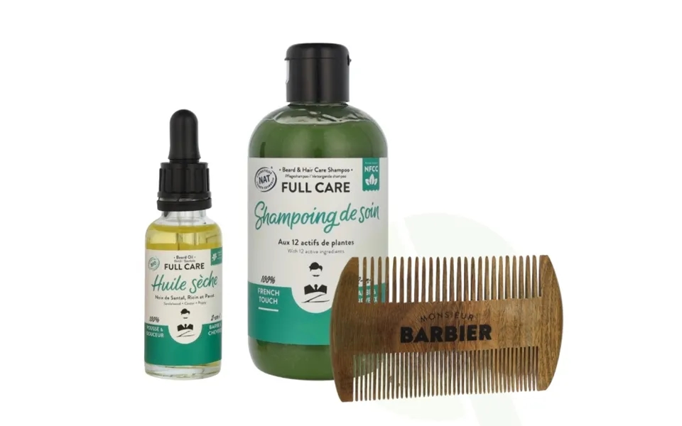 Monsieur Barbier The Hair & Beard Box 280 Ml Shampoo 250ml Beard Oil 30ml Comb