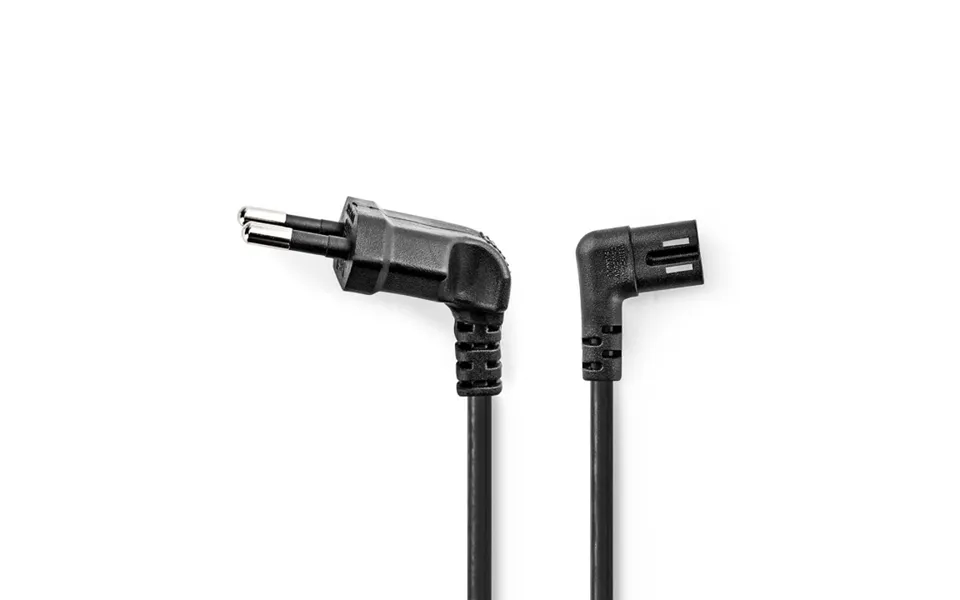 Nedis Strømkabel Euro Mand Iec-320-c7 Vinklet Venstrevinklet Nikkelplateret 2