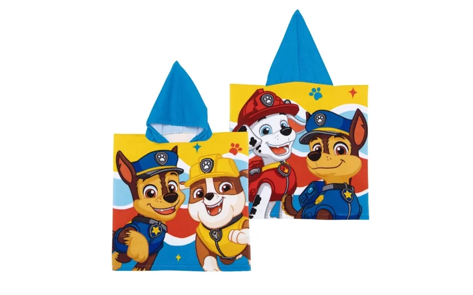 Paw Patrol Poncho I Mikrofiber - 50 X 100 Cm Pw16855