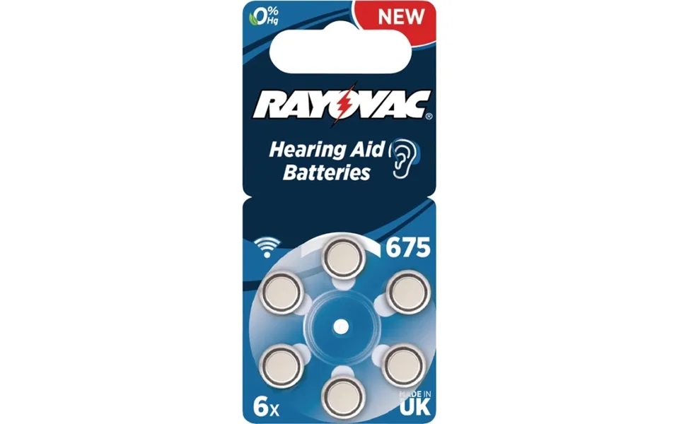 Rayovac Zink-air Batteri Pr44 1.4 V 6-bobler Obs Datum