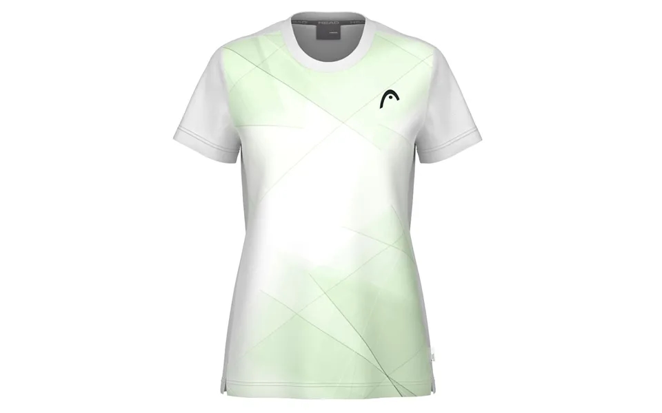 Head Tie-break T-shirt Women White Celery Green