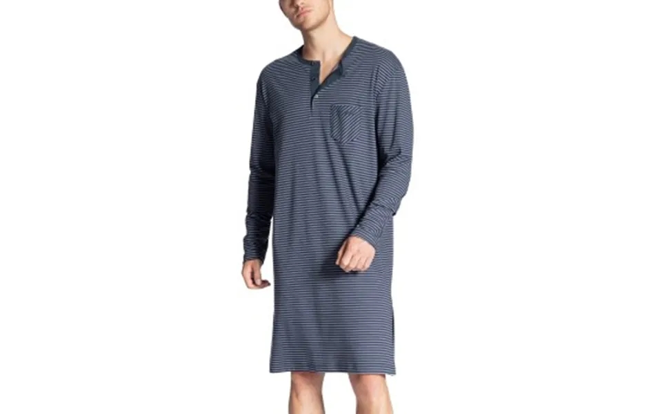 Calida Relax Streamline Nightshirt Blå Bomuld Small Herre