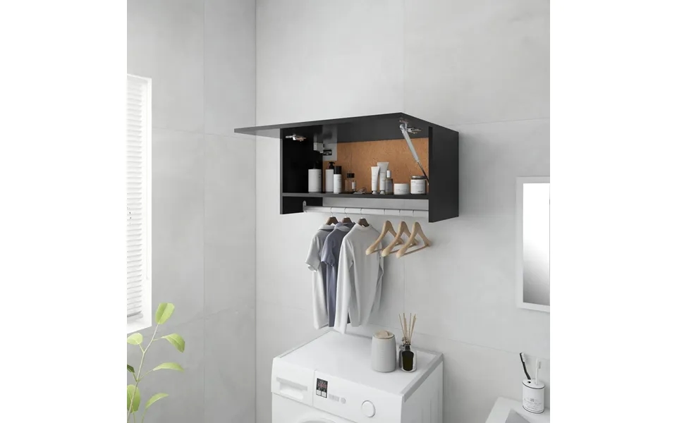 Vidaxl Garderobe 70x32,5x35 Cm Spånplade Grå