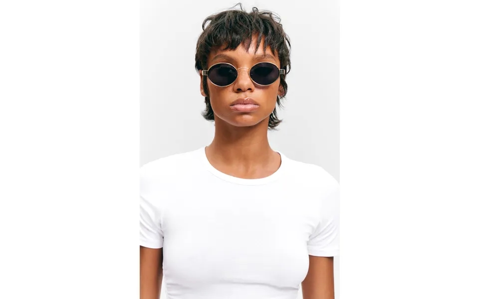 Minimal Metal Oval Sunglasses