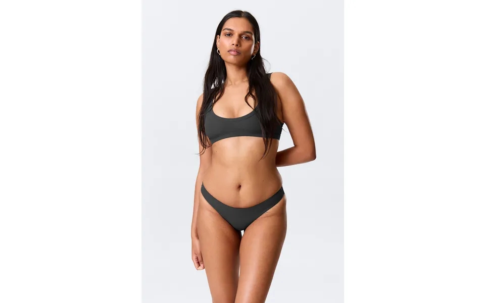 V-shaped Ribbed Bikini Thong