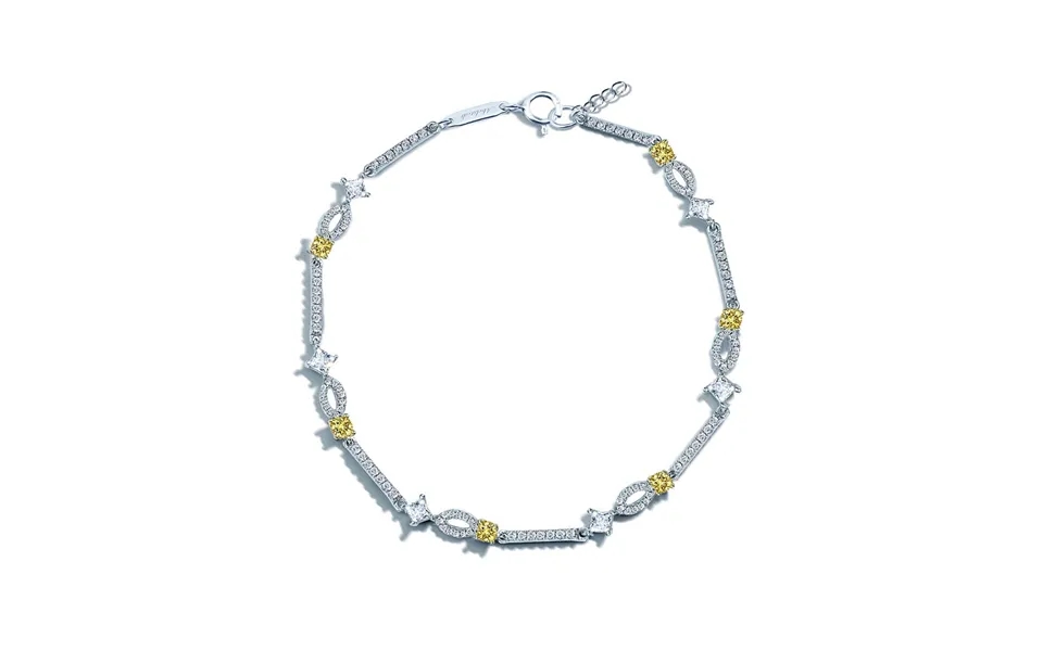 Sahara Tennis Armbånd Med Gule Sten