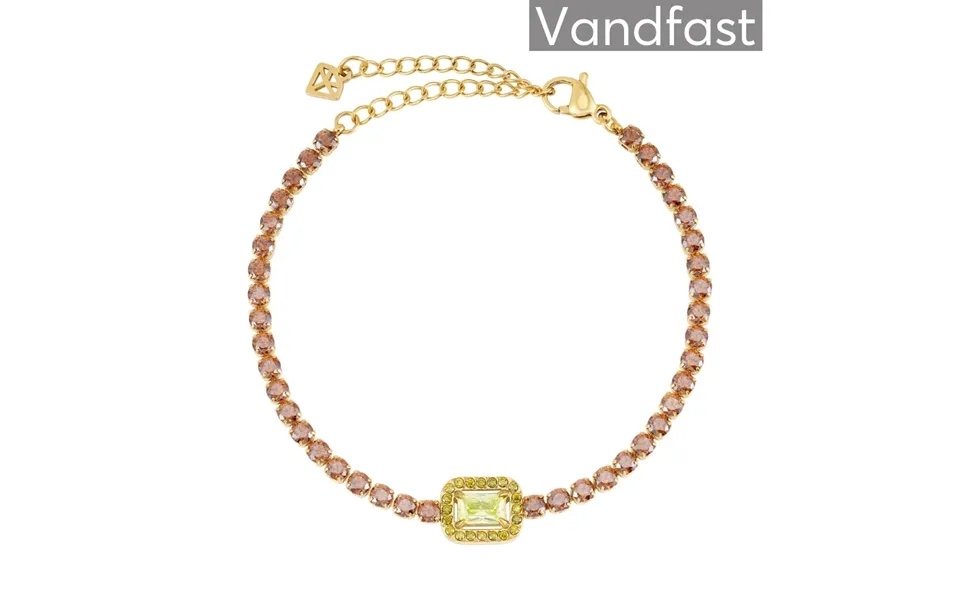 Annebrauner Glamour Mix Armbånd 18k Guldbelagt