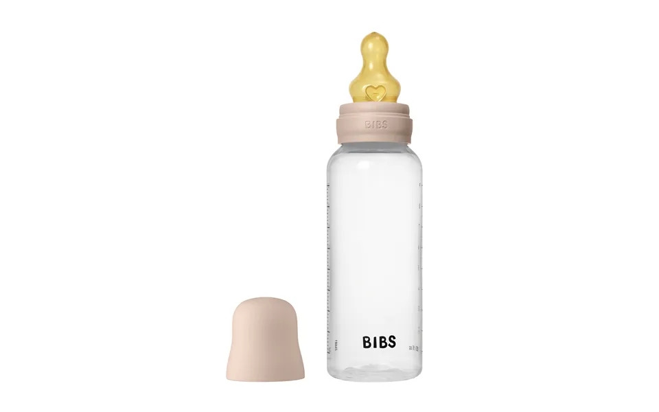 Bibs Baby Plast Bottle Naturgummi Medium Flow Blush 270 Ml