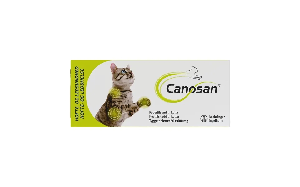 Canosan Tyggetablet Til Kat 600 Mg 60 Stk