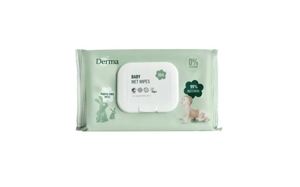Derma Baby Våd Servietter 64 Stk