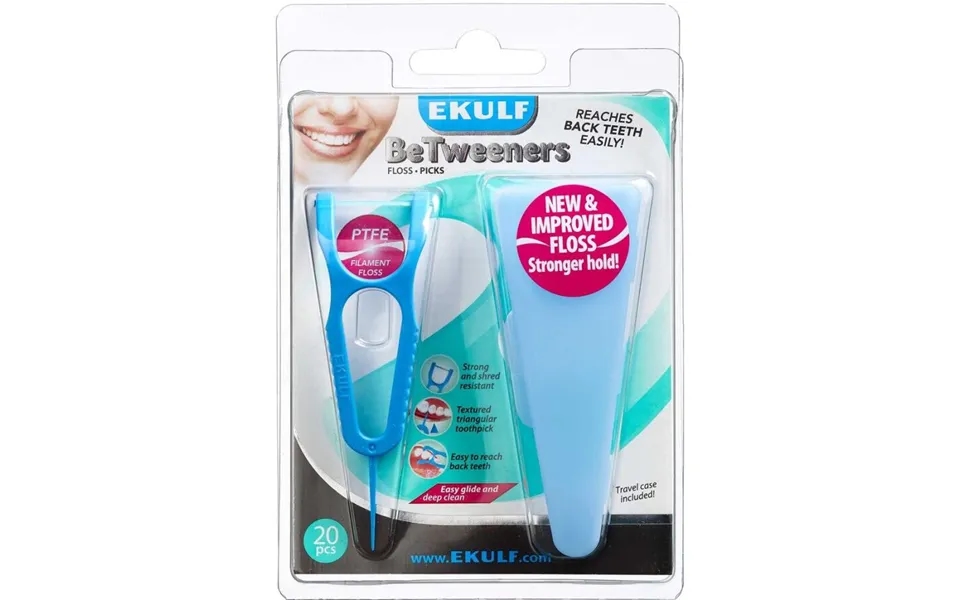 Ekulf Betweeners Tandstik Med Tråd 20 Stk