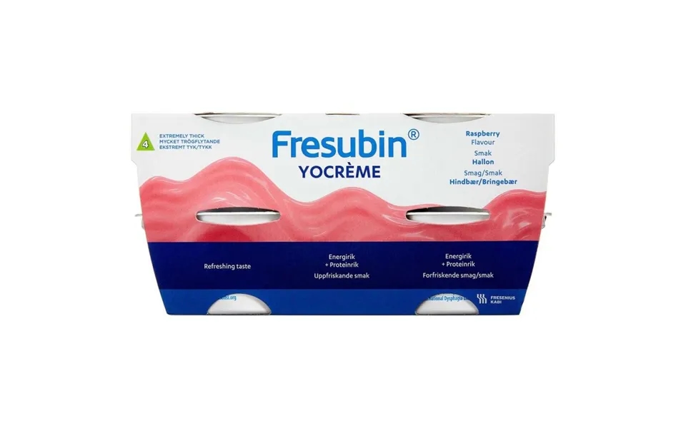 Fresubin Yocreme Hindbær 4 X 125 G