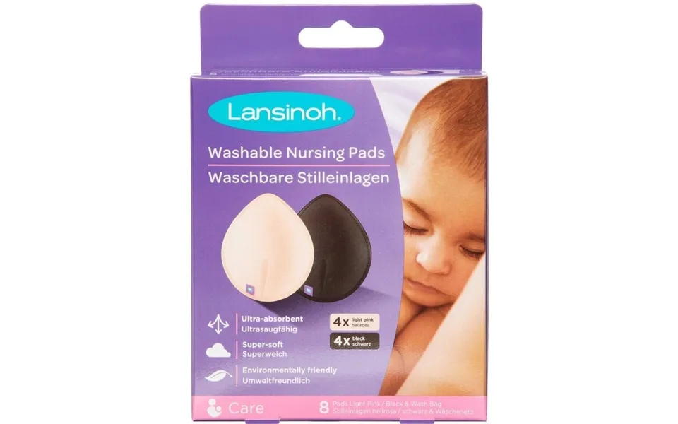 Lansinoh Ammeindlæg Vaskbare 8 Stk