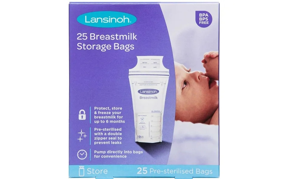 Lansinoh Frysepose Til Brystmælk 25 Stk