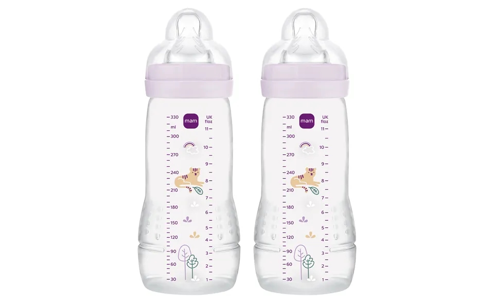 Mam Easy Active Baby Bottle 330ml 2p Pink 2 Stk