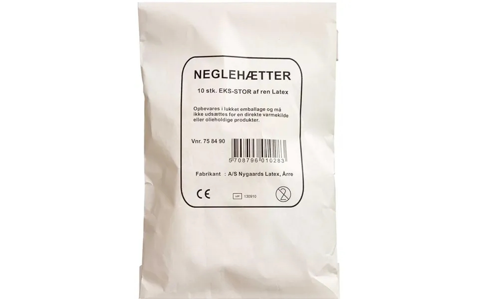 Neglehætter Gummi Ekstra Stor 10 Stk