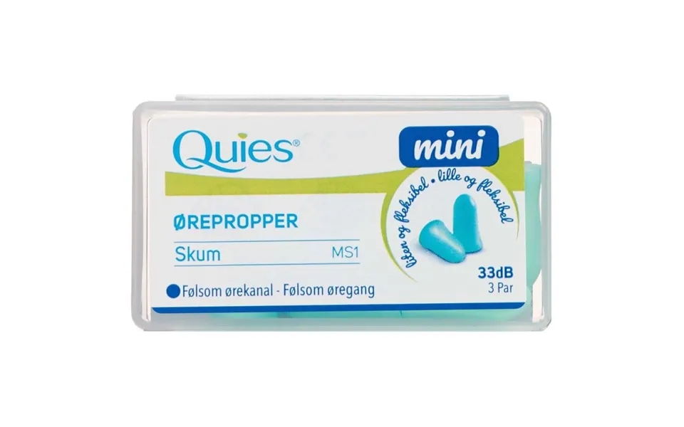 Quies Ørepropper Mini Skum 3 Par