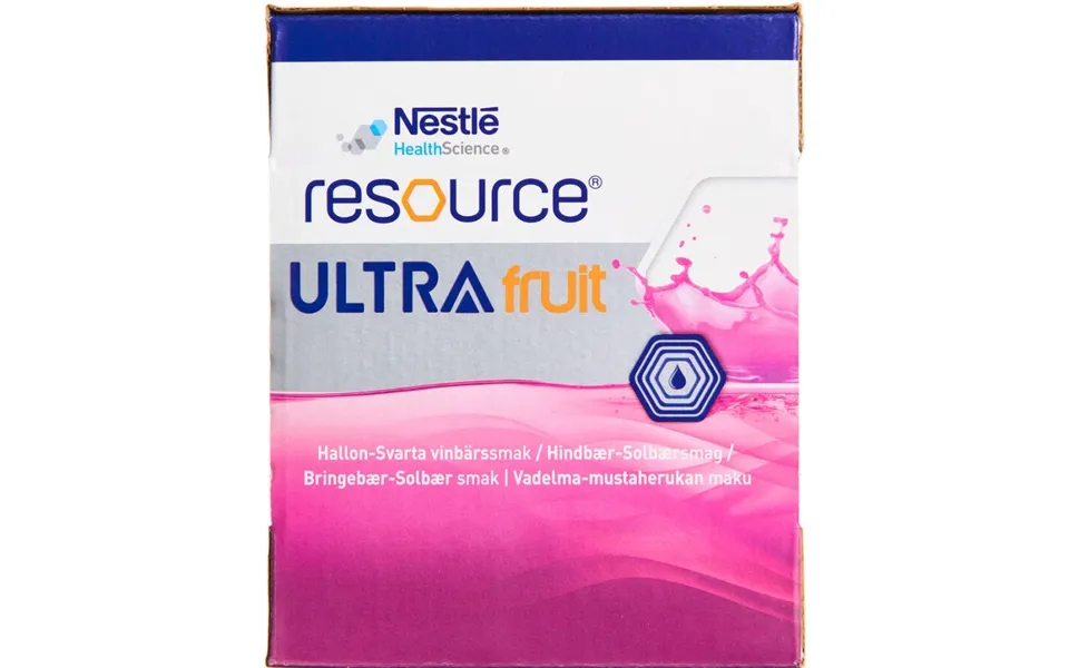 Resource Ultra Fruit Hindbær Og Solbær 4 X 200 Ml