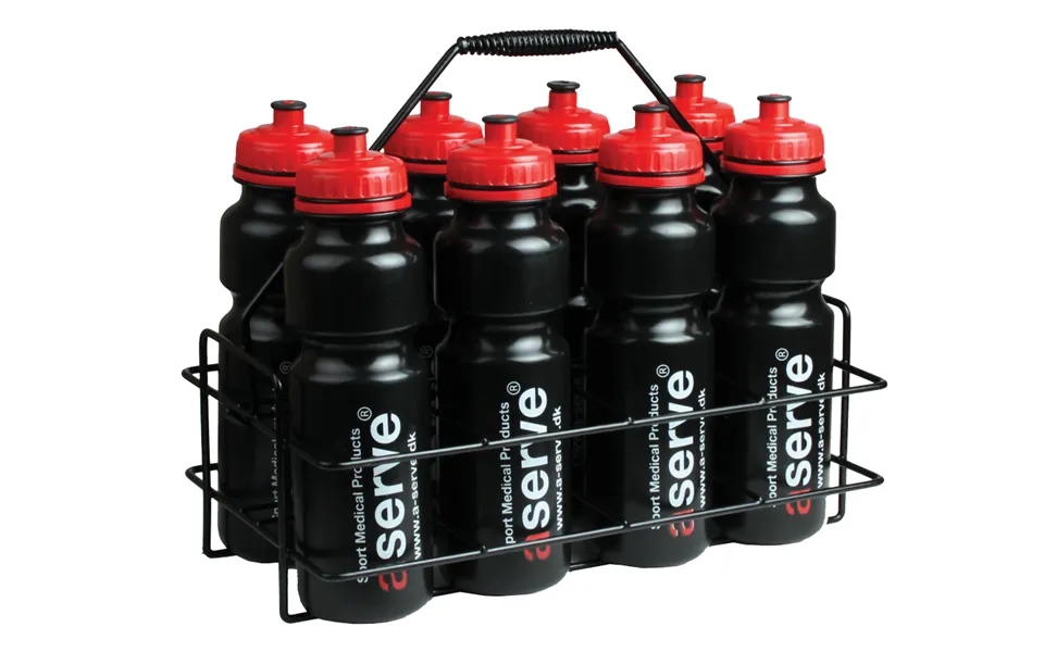 Aserve Flaskeholder Metal Inkl. 8 Flasker