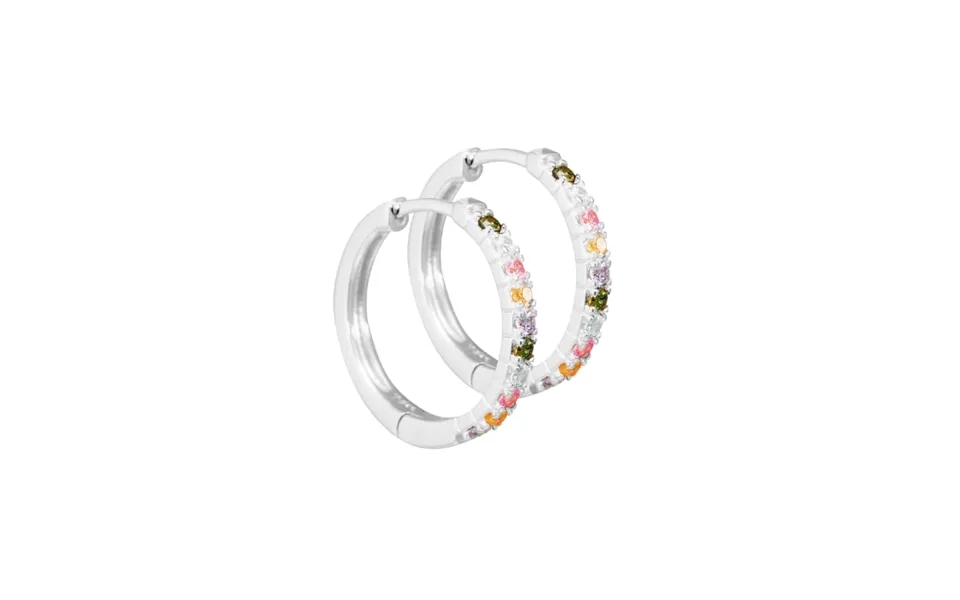 Elina Pastel Hoop Silver