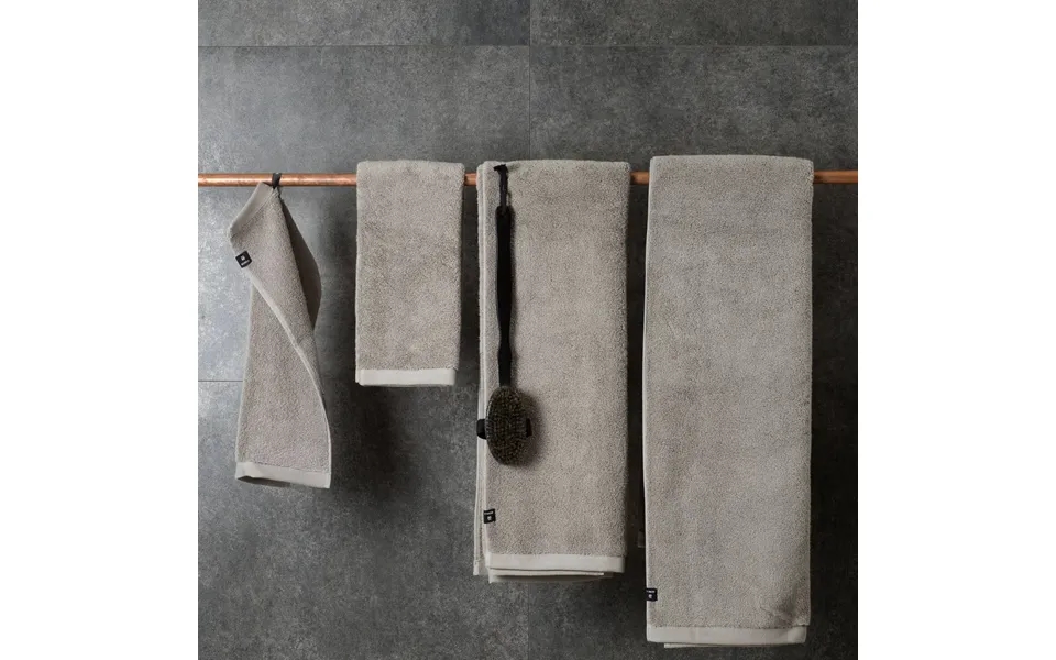 Hurtigtørrende - Blødt Håndklæde Økologisk Bomuld Himla Grå