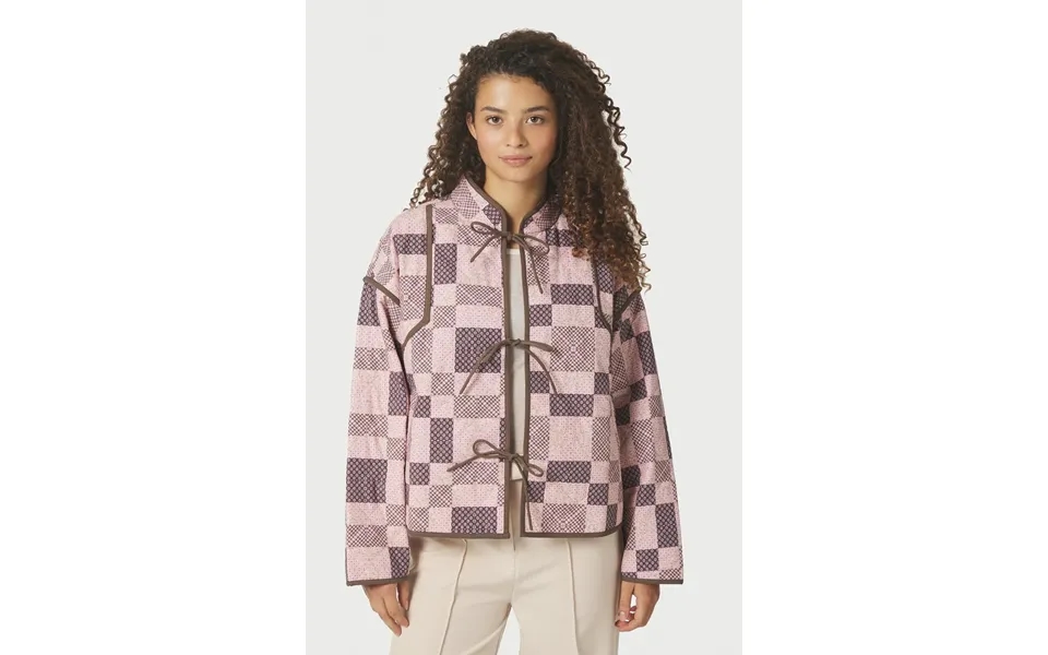 Calah Square Mix Jakke - Rosa