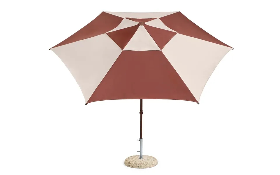 Terrazza Hexagon Parasol, Ø300 Cm - Off-white Burgundy