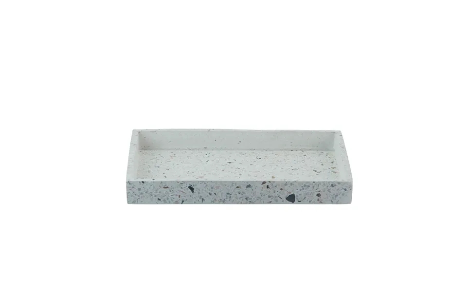 Terrazzo Fad, Hvid - 30x20 Cm.