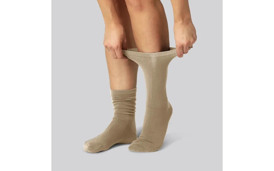 Bambus Strømper Uden Elastik I Beige Til Kvinder