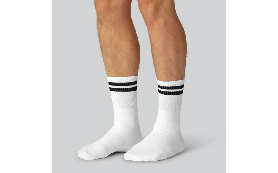 Bambus Tennisstrømper I Hvid Til Mænd