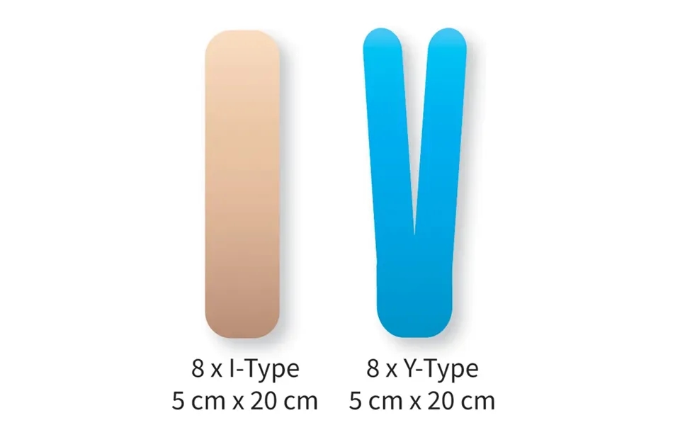 Kinesiologytape Precut - Knæ 8 Pak