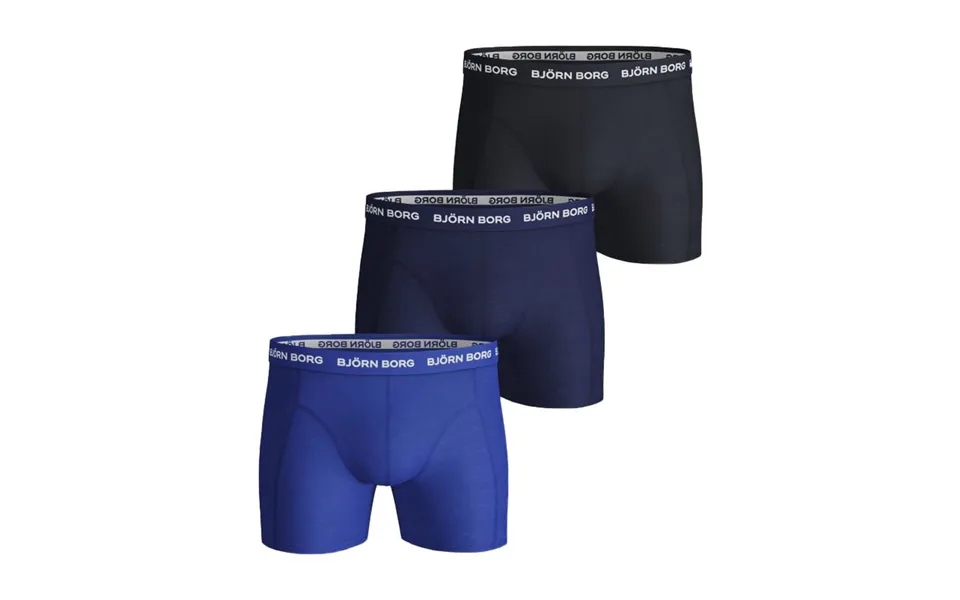 Björn Borg Essential 3-pack Cotton Stretch Shorts - Str. M 3 Stk