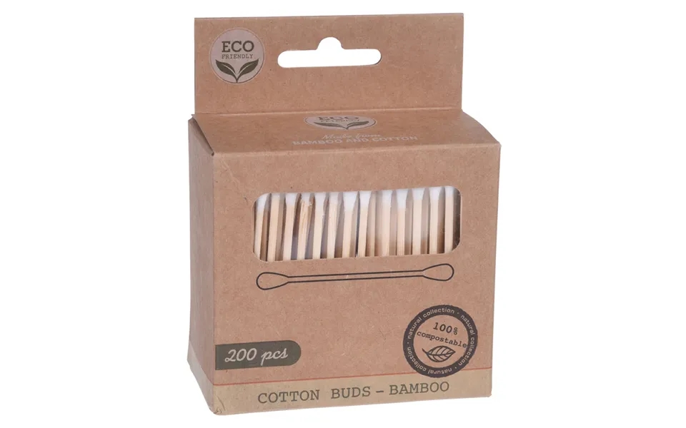 Eco Friendly Bambus Vatpinde 200 Stk.