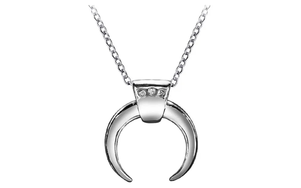 Everneed Luna Moon Halskæde Sølvfarvet U