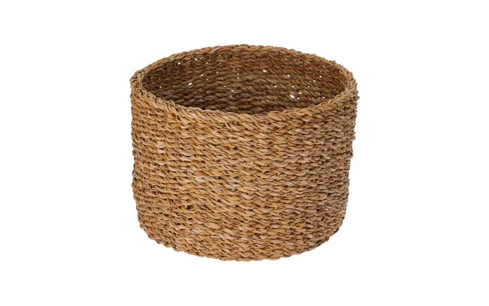 Excellent Housware H&s Collections Round Seagrass Basket 30x20