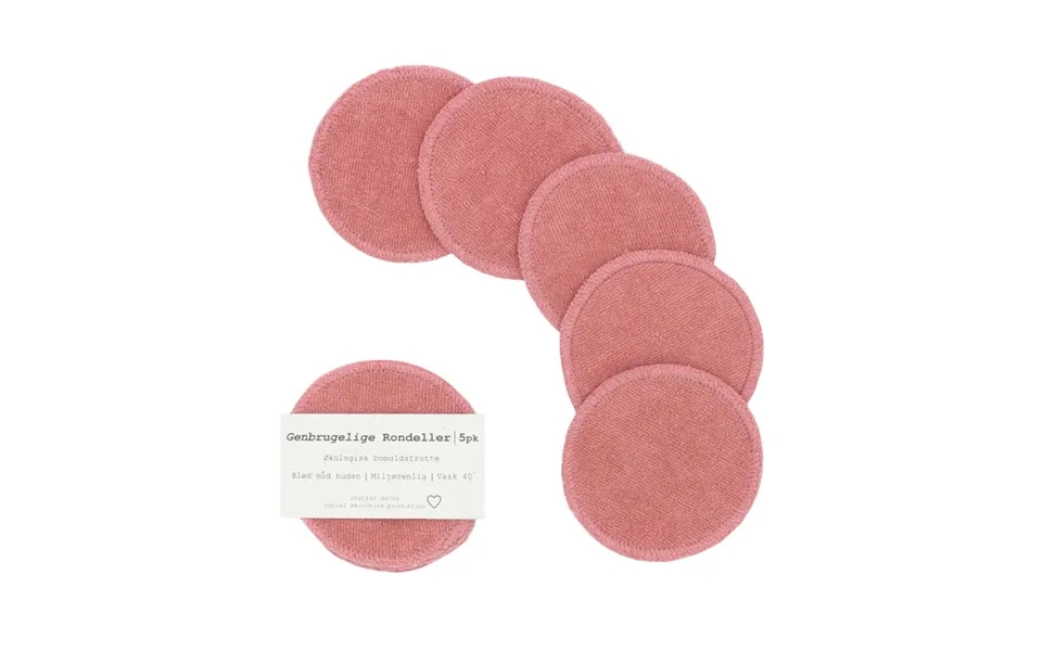 Pargaard Genbrugelige Rondeller Mørk Rosa 5 Stk.