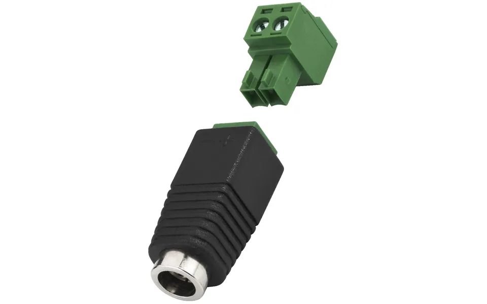 Dc Hun Stik 5.5 2.1mm Skrueterminal - Nem Kabelmontering