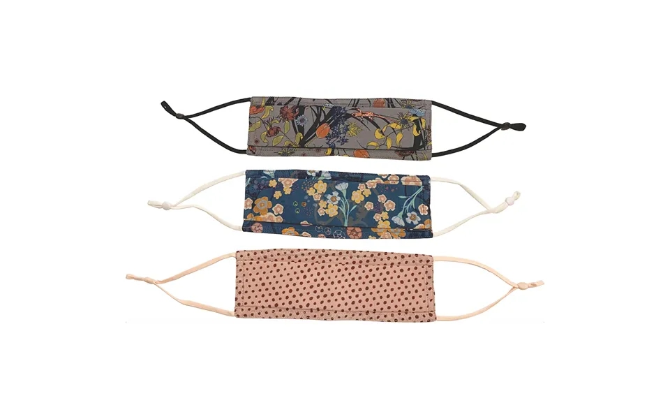 Mundbind I Bomuld Med 3 Feminine Prints