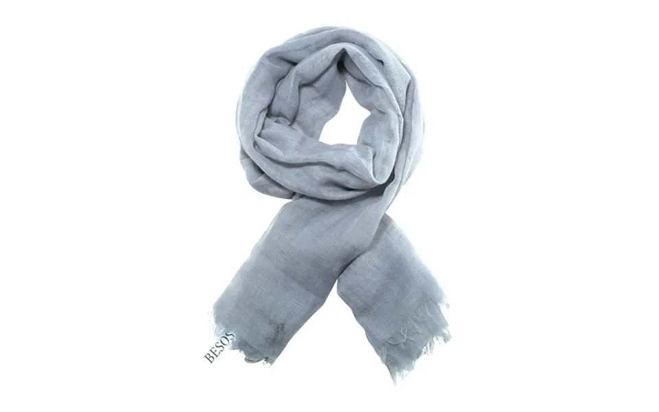 Smukt Vævet Gråt Tørklæde