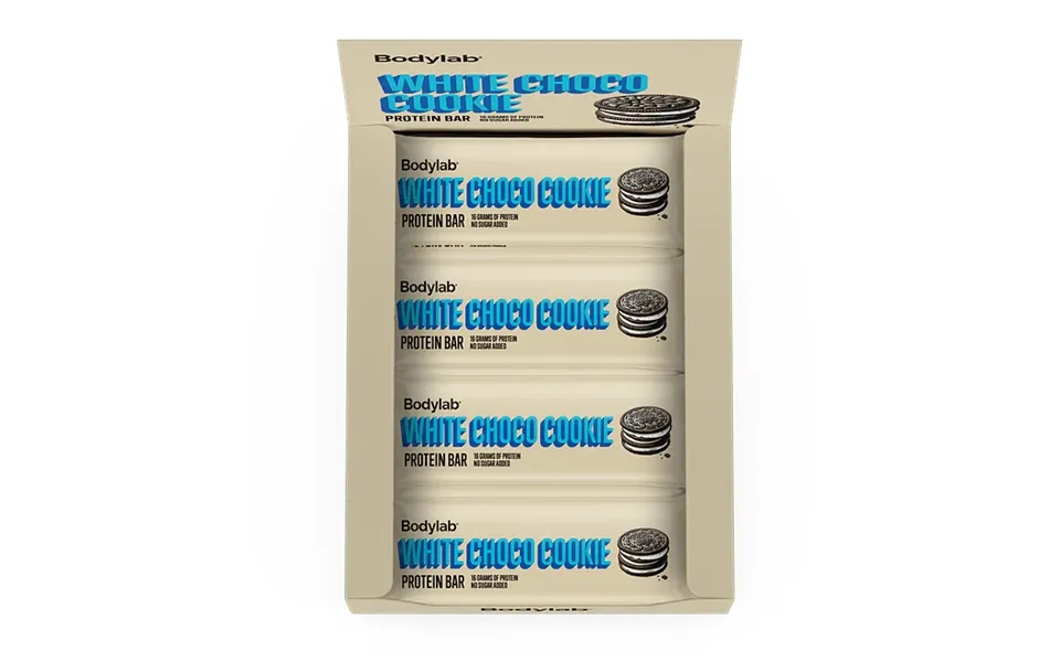 Bodylab Protein Bar 12 X 55 G - White Choco Cookie Nedsat