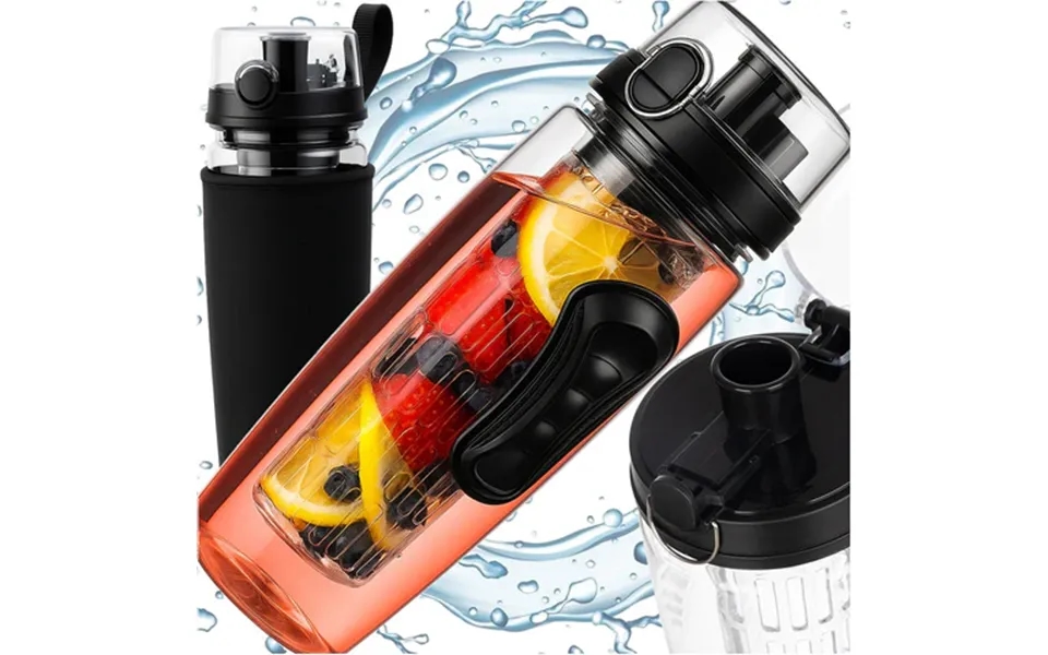 Vandflaske Med Frugtsigte 1 L 1000 Ml