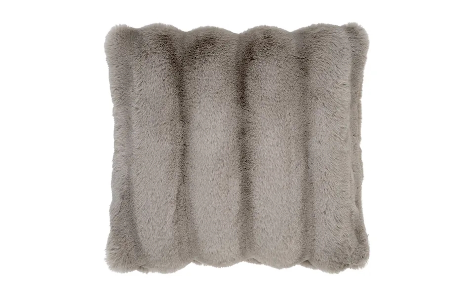 Galena Pude - Pude, Imiteret Pels, Grå 45x45 Cm